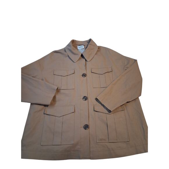 Asos Women's size 14 Oversized Utility Cargo Barn Field Boxy Grungecore Jacket - Picture 4 of 12